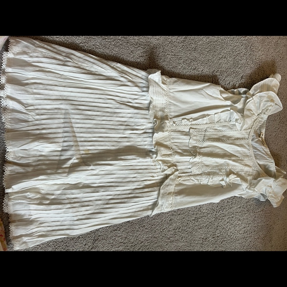 For live and lemons white mini dress